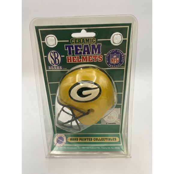 Green Bay Packers NFL Ceramic Team Helmet (Score Board, 1997) - New (J2) - Picture 1 of 3